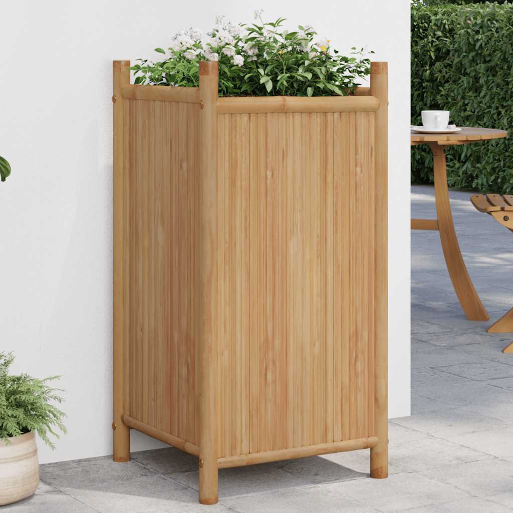 vidaXL Planter 50x30x25 cm bamboo