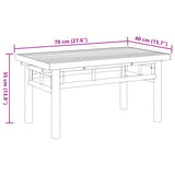 vidaXL Salontafel 45x45x35 cm bamboe