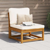 vidaXL Garden Corner Sofa with Cushions 73x73x65 cm Solid Acacia Wood