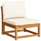 vidaXL Garden Corner Sofa with Cushions 73x73x65 cm Solid Acacia Wood