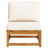 vidaXL Garden Corner Sofa with Cushions 73x73x65 cm Solid Acacia Wood