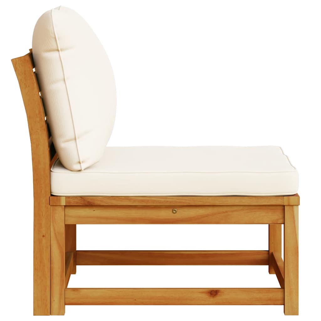 vidaXL Garden Corner Sofa with Cushions 73x73x65 cm Solid Acacia Wood
