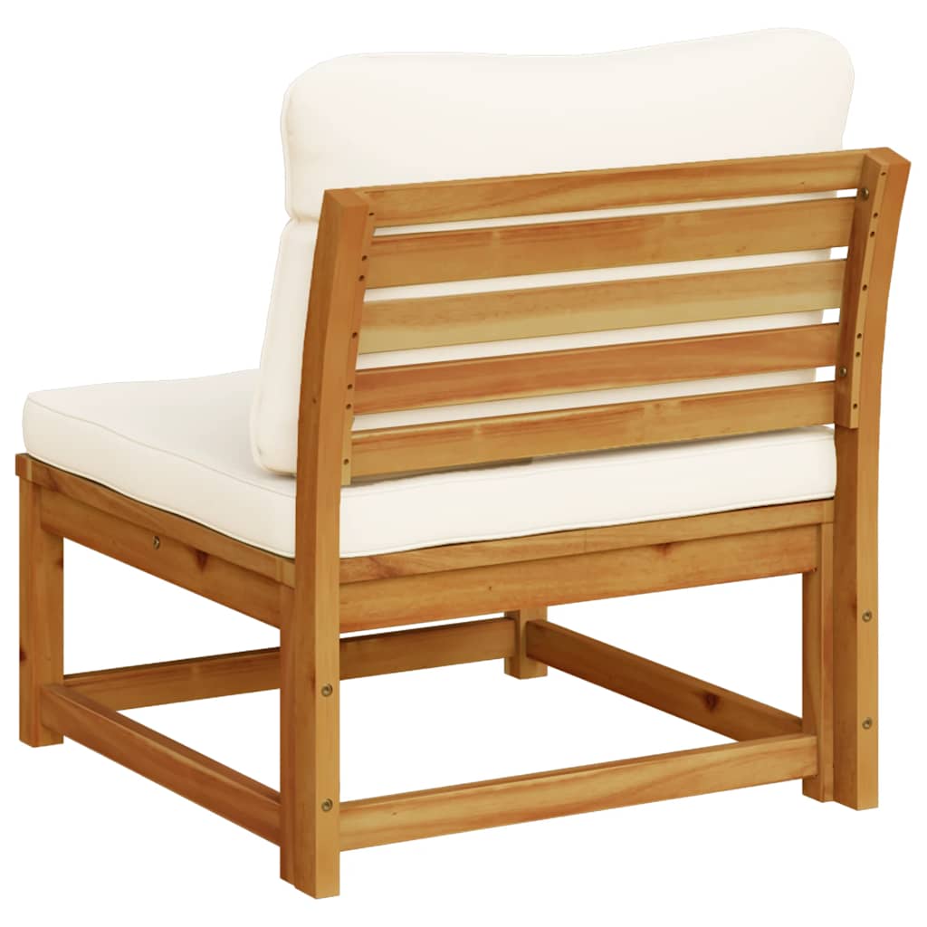 vidaXL Garden Corner Sofa with Cushions 73x73x65 cm Solid Acacia Wood
