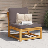vidaXL Garden Corner Sofa with Cushions 73x73x65 cm Solid Acacia Wood