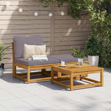 vidaXL Garden Corner Sofa with Cushions 73x73x65 cm Solid Acacia Wood