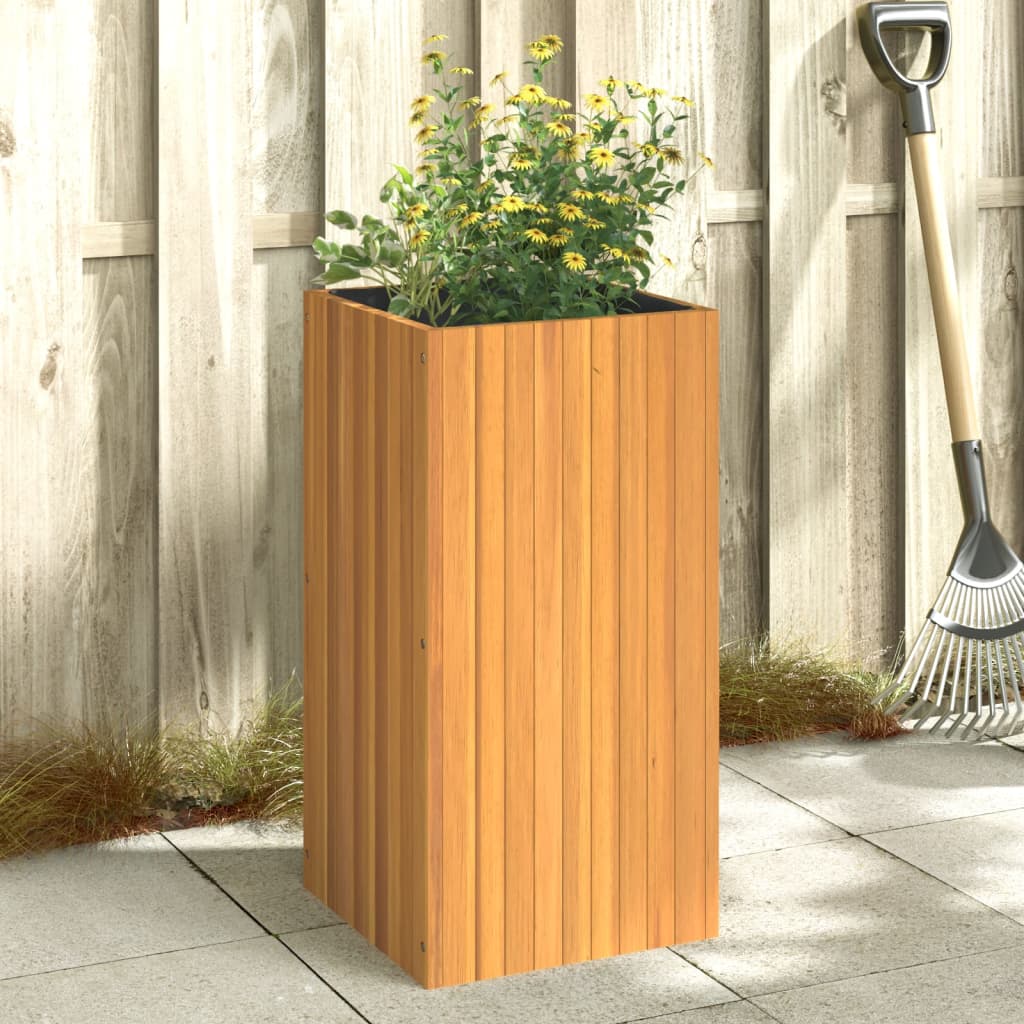 vidaXL Plantenbak 25x25x25 cm massief acaciahout