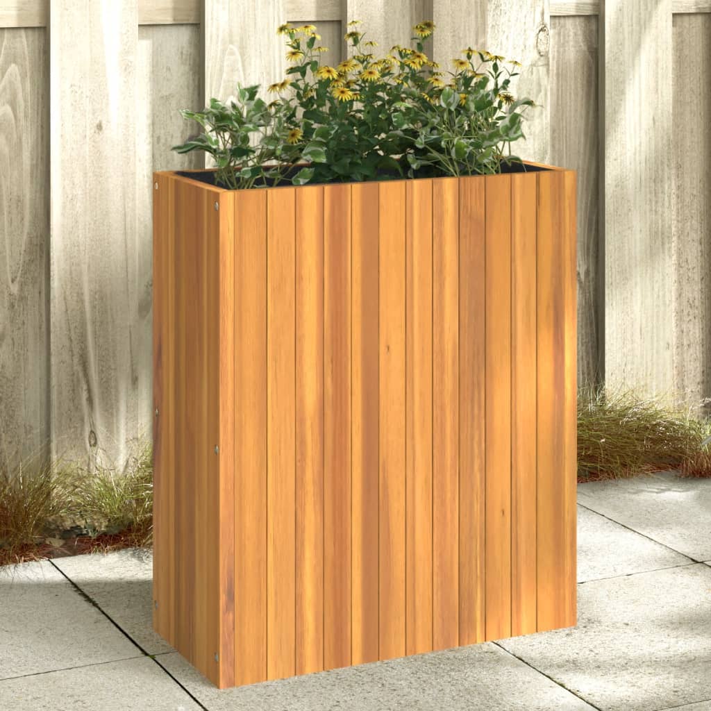 vidaXL Plantenbak 25x25x25 cm massief acaciahout