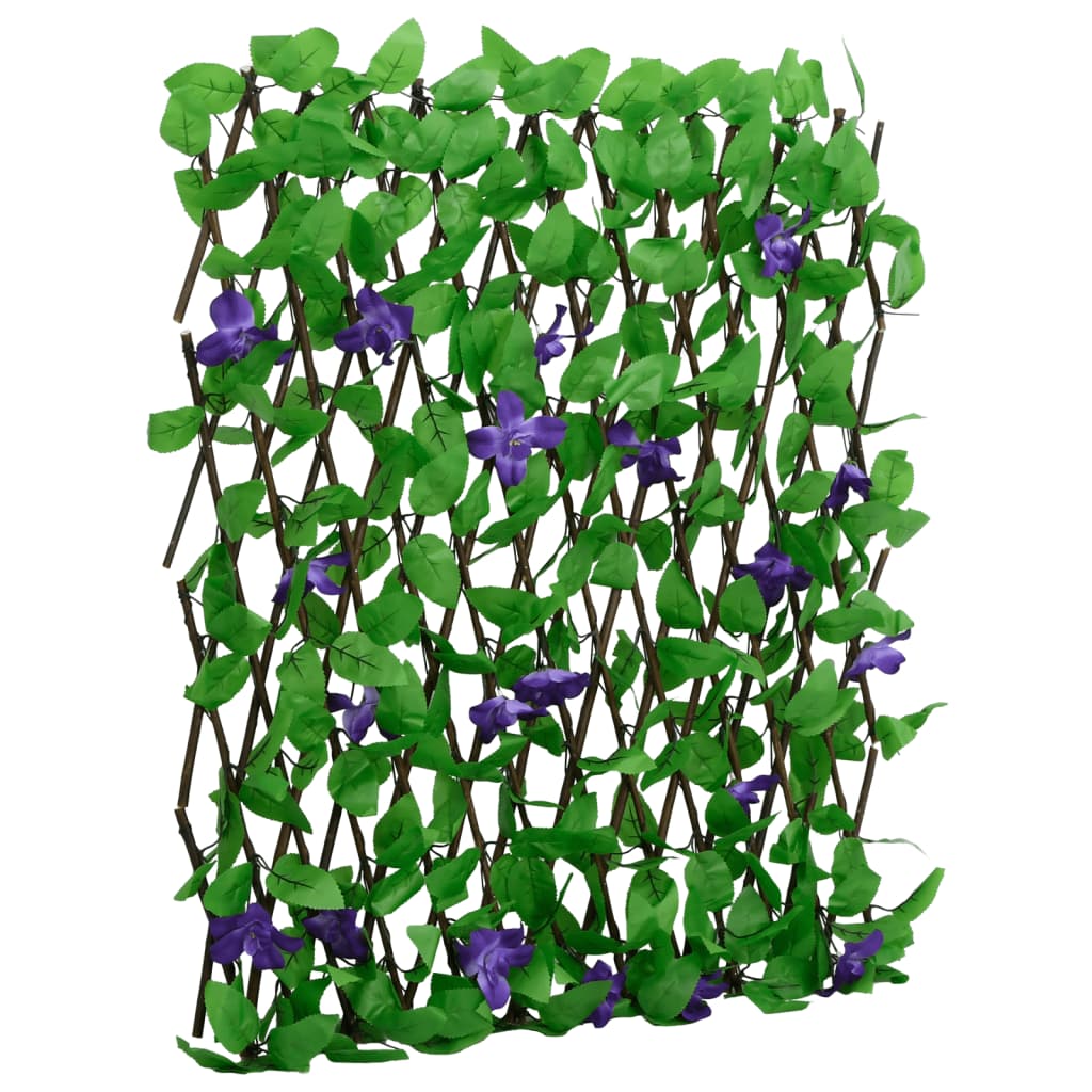 vidaXL Kunstplant klimop op latwerk 5 st uittrekbaar 180x20 cm groen