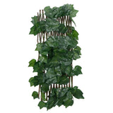 vidaXL Artificial Plant Grape Leaf on Expandable Trellis 180x20 cm Green