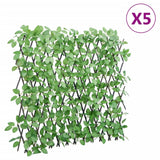 vidaXL Kunstplant klimop op latwerk uittrekbaar 180x30 cm groen