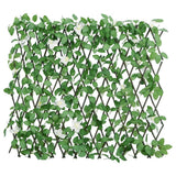 vidaXL Kunstplant klimop op latwerk uittrekbaar 180x30 cm groen