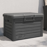 vidaXL Kussenbox 73x50,5x46,5 cm polypropeen antracietkleurig