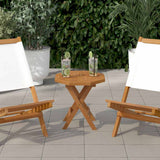 vidaXL Tafelblad rond 2,5 cm 40 cm massief teakhout