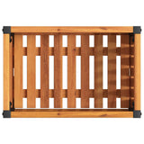 vidaXL Plantenbak 45x45x44 cm massief acaciahout en staal