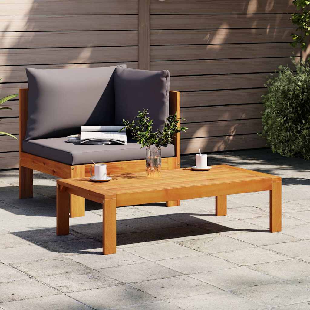 vidaXL Garden Table 100x50x27 cm Solid Acacia Wood
