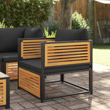 vidaXL Garden Corner Sofa with Cushions Solid Acacia Wood