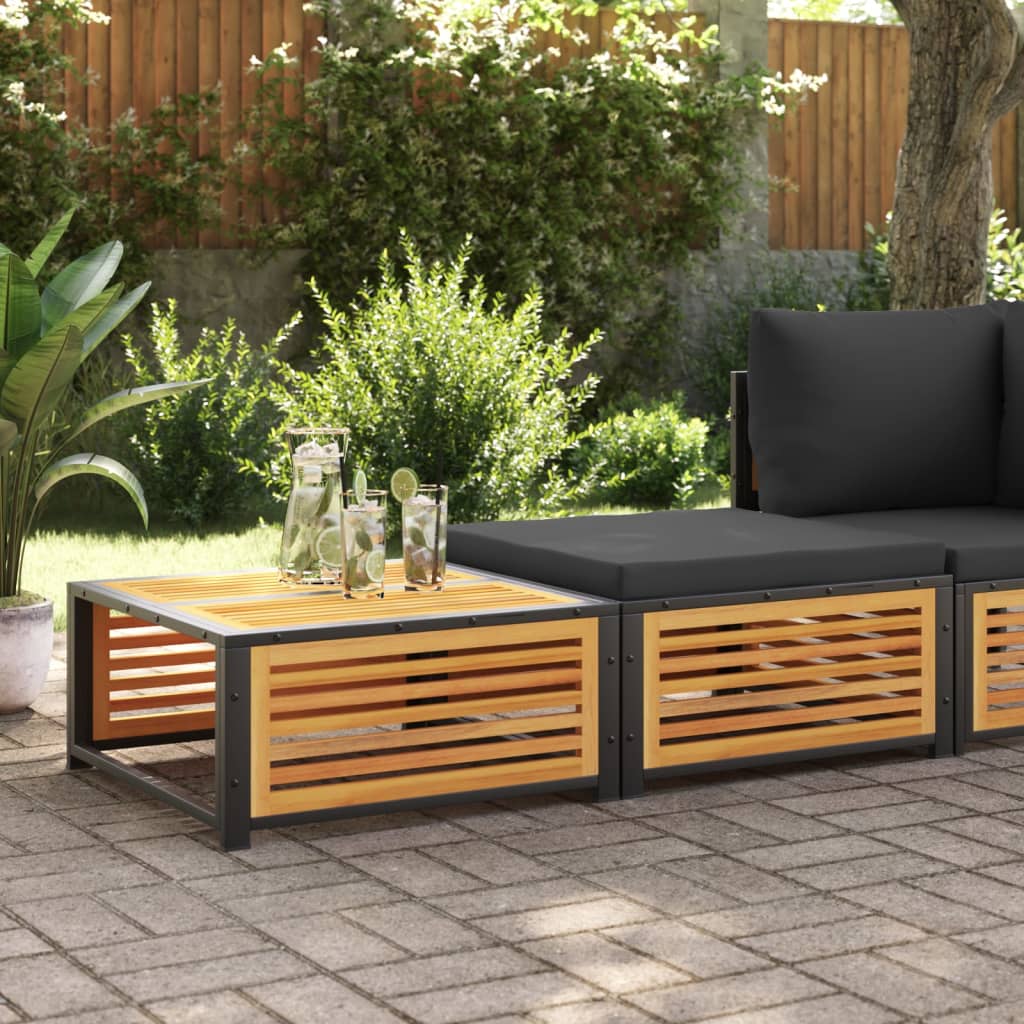 vidaXL Garden Corner Sofa with Cushions Solid Acacia Wood