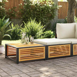 vidaXL Garden Corner Sofa with Cushions Solid Acacia Wood