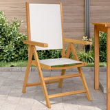 vidaXL Tuinstoelen 4 st massief hout en stof crèmewit