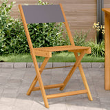 vidaXL Tuinstoelen 4 st inklapbaar massief hout en stof crèmewit