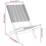 vidaXL Tuinstoelen 2 st massief acaciahout en polypropeen grijs