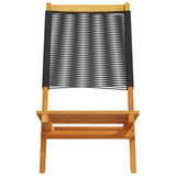 vidaXL Tuinstoelen 2 st massief acaciahout en polypropeen grijs