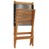 vidaXL Tuinstoelen 2 st massief acaciahout en polypropeen grijs