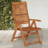 vidaXL Tuinstoelen 4 st verstelbaar 56x72x107 cm massief acaciahout