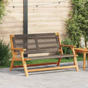 vidaXL Garden Furniture Black 122 x 78 x 73 cm Solid Acacia Wood