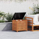 vidaXL Garden Storage Box 60x50x55 cm Solid Eucalyptus Wood