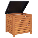 vidaXL Garden Storage Box 60x50x55 cm Solid Eucalyptus Wood