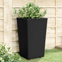vidaXL Plantenbakken 2 st 32,5x32,5x57 cm polypropeen blauwgrijs