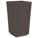 vidaXL Plantenbakken 2 st 32,5x32,5x57 cm polypropeen blauwgrijs