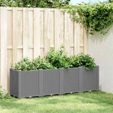 vidaXL Planter 160x40x53 cm polypropylene blue-grey