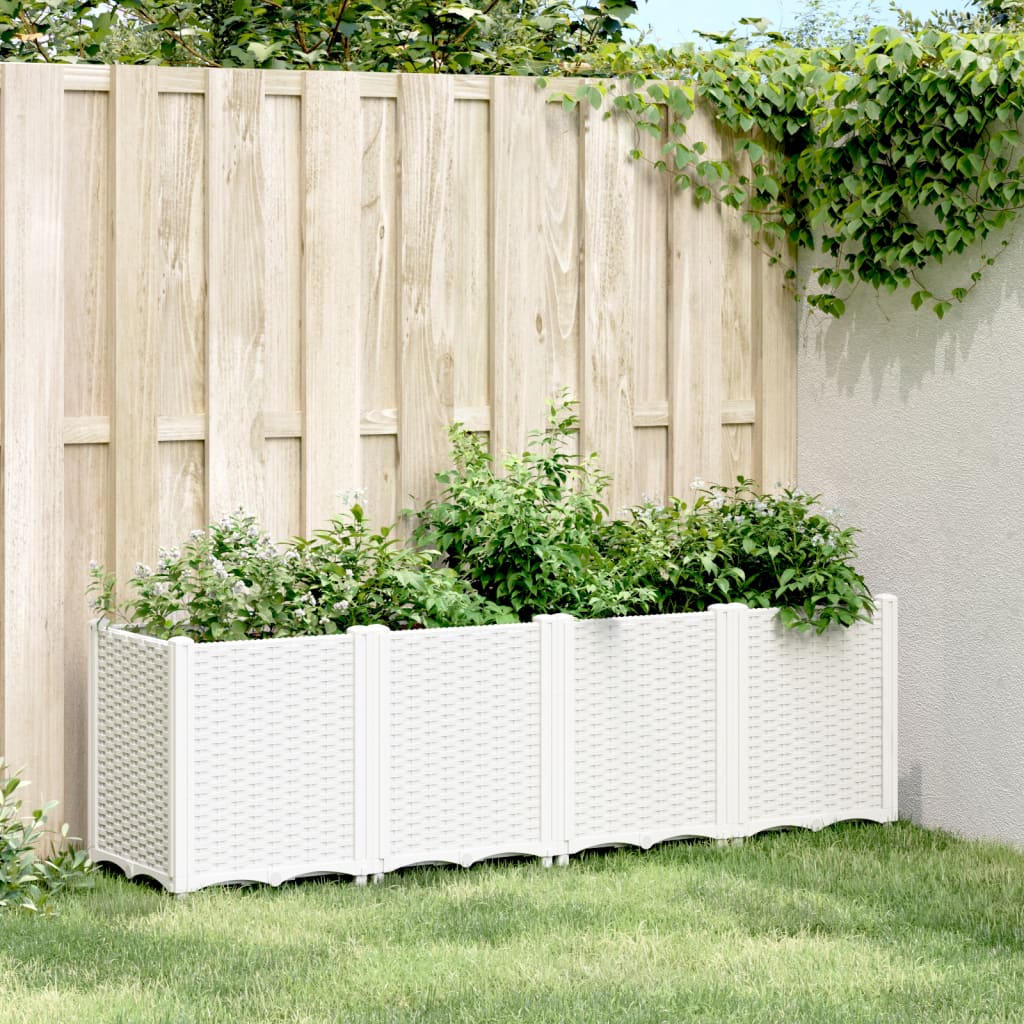 vidaXL Planter 160x40x53 cm polypropylene blue-grey