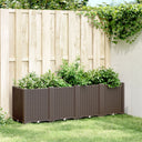 vidaXL Planter 160x40x53 cm polypropylene blue-grey