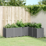 vidaXL Planter 160x40x53 cm polypropylene blue-grey