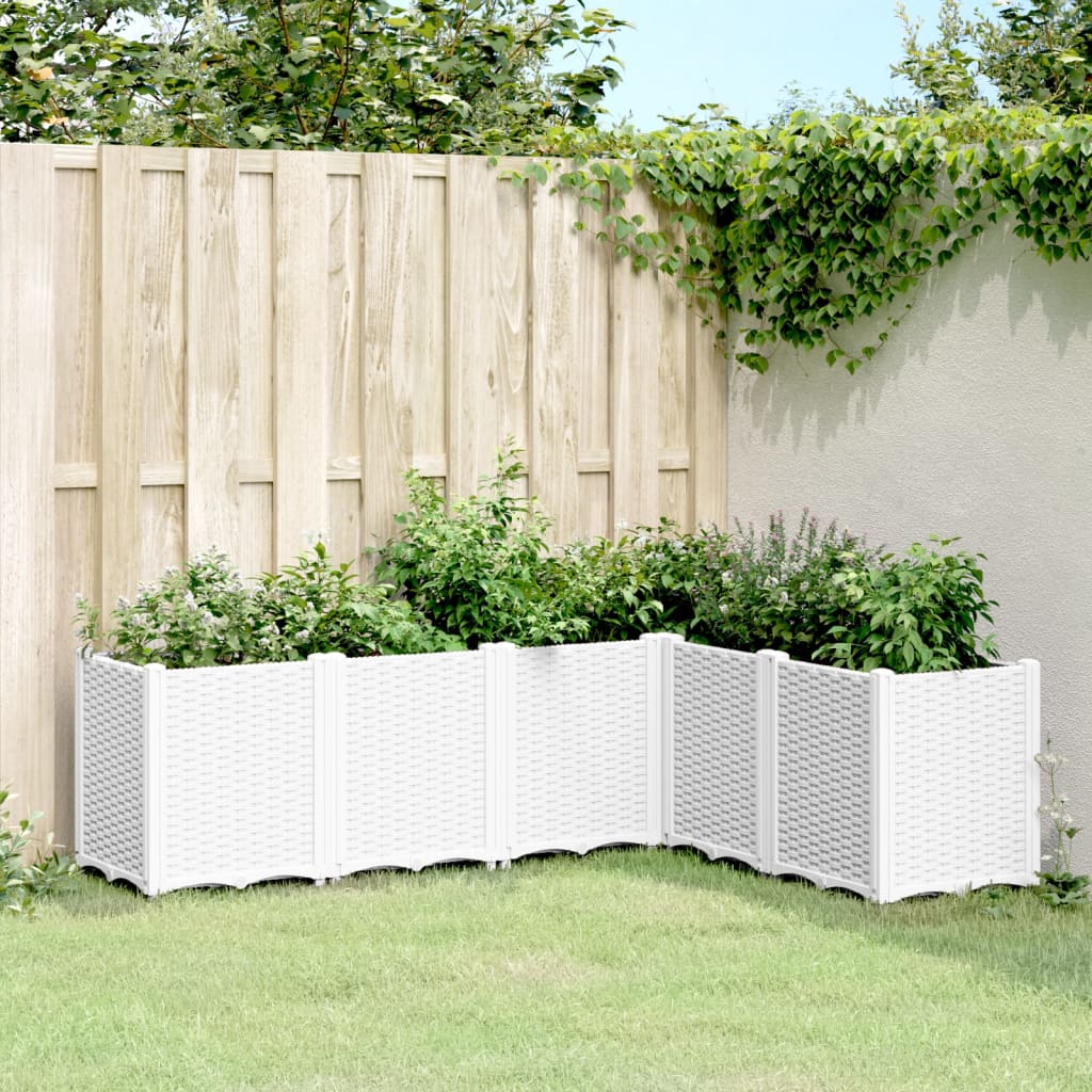 vidaXL Planter 160x40x53 cm polypropylene blue-grey