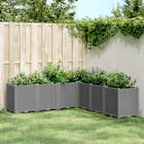vidaXL Planter 160x40x53 cm polypropylene blue-grey