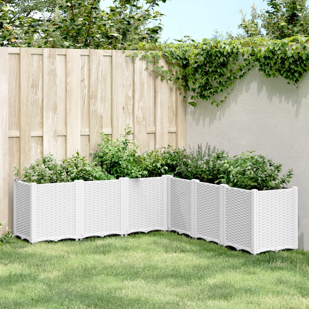 vidaXL Planter 160x40x53 cm polypropylene blue-grey