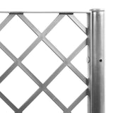 vidaXL Plantenbak met latwerk 40x40x142 cm polypropeen blauwgrijs