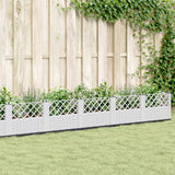 vidaXL Plantenbak met pinnen 42,5x42,5x28,5 cm polypropeen zwart
