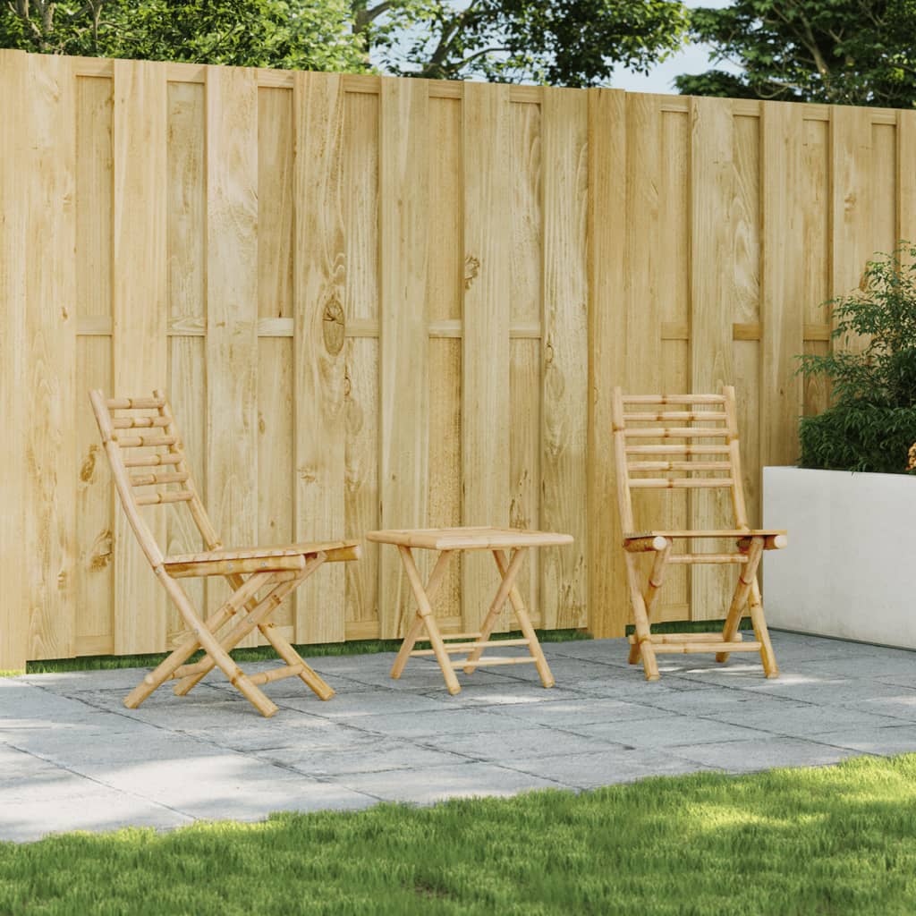 vidaXL Tuinstoelen 4 st inklapbaar 43x54x88 bamboe