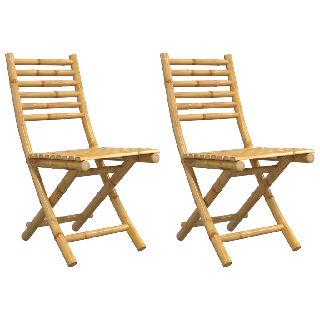 vidaXL Tuinstoelen 4 st inklapbaar 43x54x88 bamboe