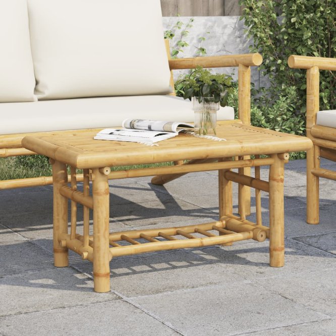 vidaXL Coffee table bamboo 90x50x45 cm