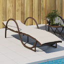 vidaXL Sun Lounger with Cushion 60x199x42 cm Poly Rattan Black
