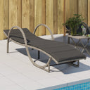 vidaXL Sun Lounger with Cushion 60x199x42 cm Poly Rattan Black