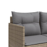 vidaXL Sun Lounger with Cushions Poly Rattan Black