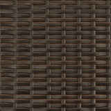 vidaXL Ligbed met kussens poly rattan bruin