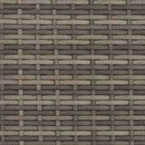 vidaXL Ligbed met kussens poly rattan zwart